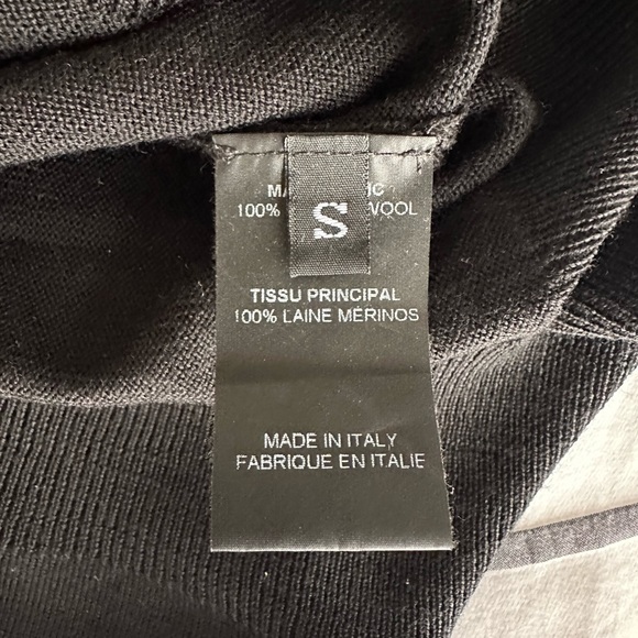 Vetements Fall/Winter 2021 black merino crew neck sweater (Size S) - Picture 4 of 4